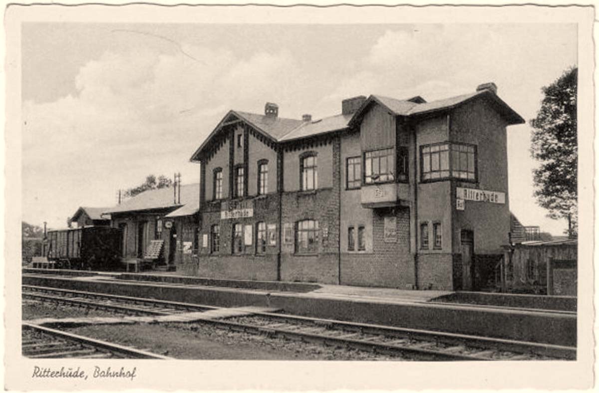 Ritterhude. Bahnhof um 1930