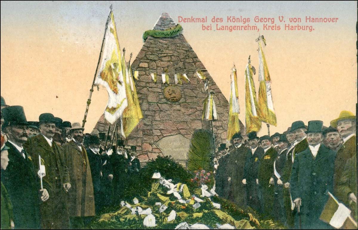 Rosengarten. Langenrehm - Einweihung Denkmal des Königs Georg V in 1911