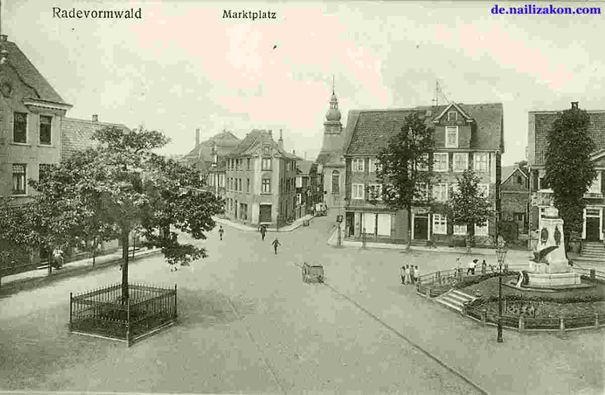 Radevormwald. Marktplatz, 1916