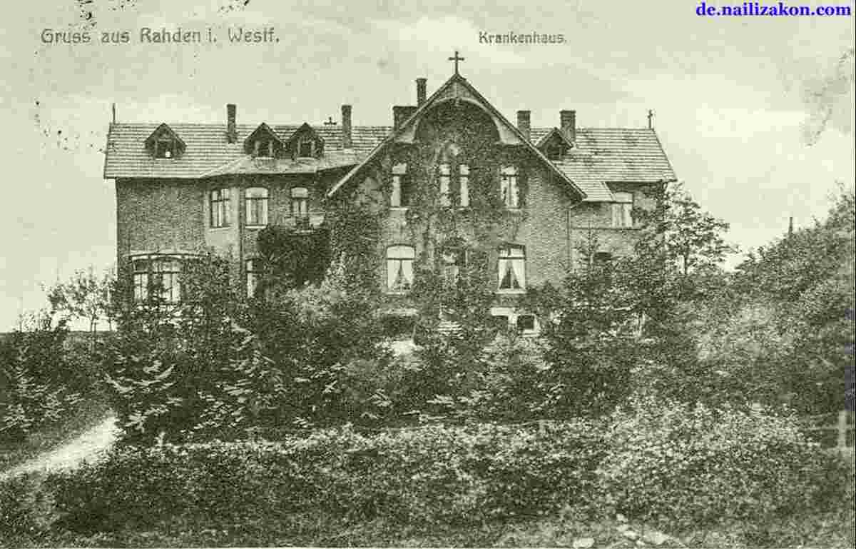 Rahden. Krankenhaus, 1918