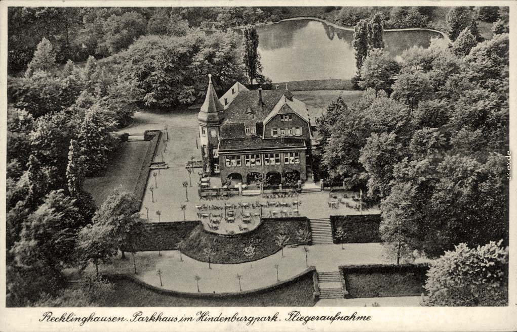 Recklinghausen. Parkhaus im Hindenburgpark, 1934