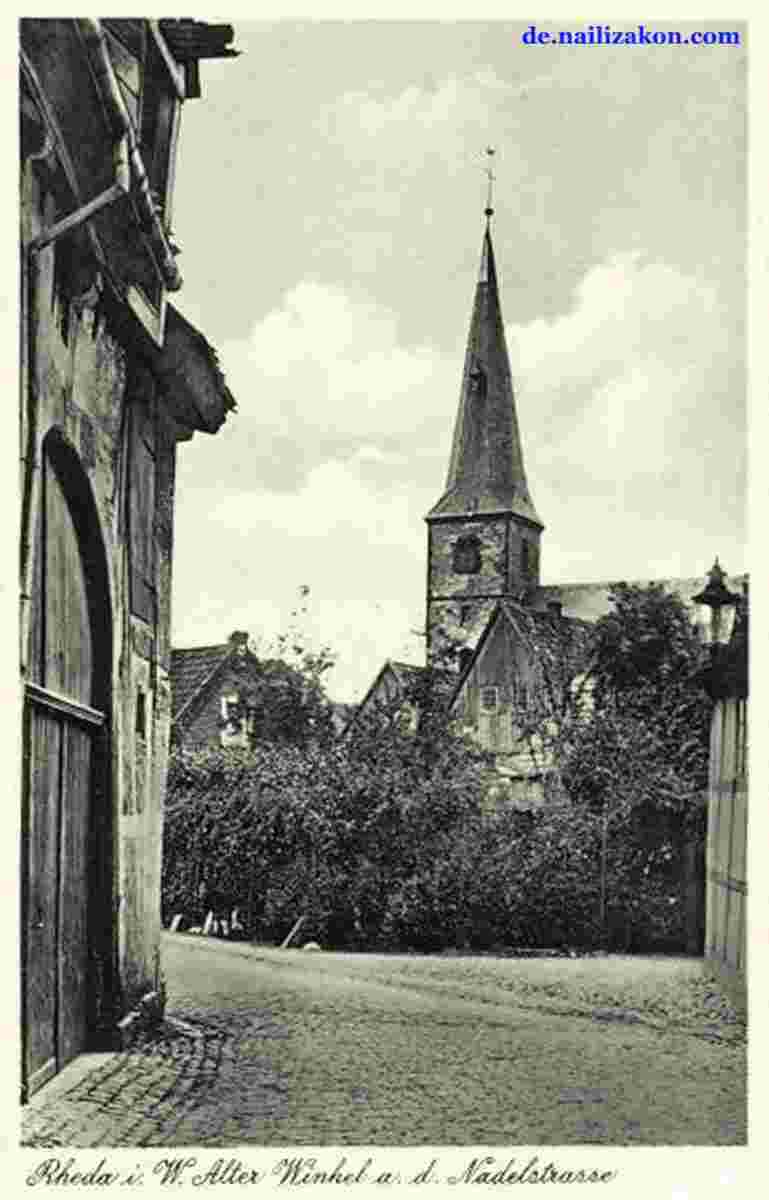 Rheda-Wiedenbrück. Alter Winkel an der Nadelstraße, 1947