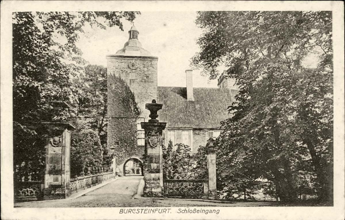 Rheine. Burgsteinfurt, Schloss Eingang, 1916