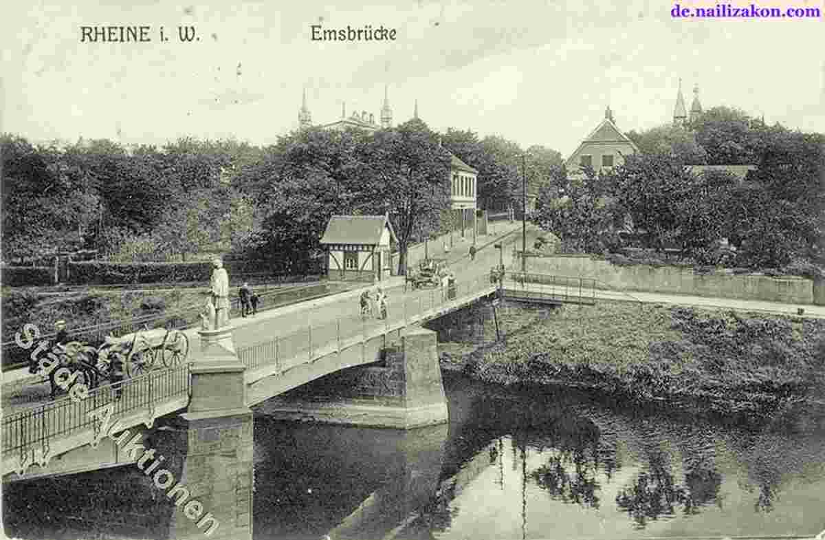 Rheine. Emsbrücke, 1905
