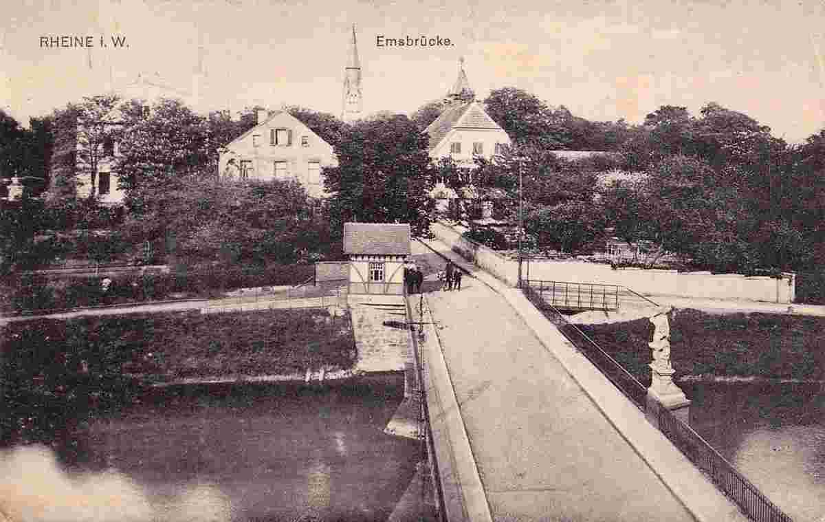 Rheine. Emsbrücke, 1915