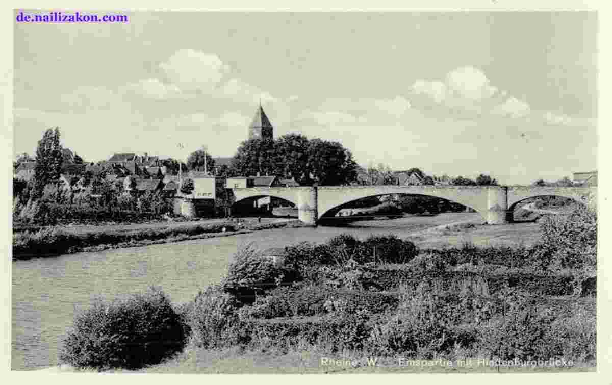 Rheine. Hindenburgbrücke, 1939