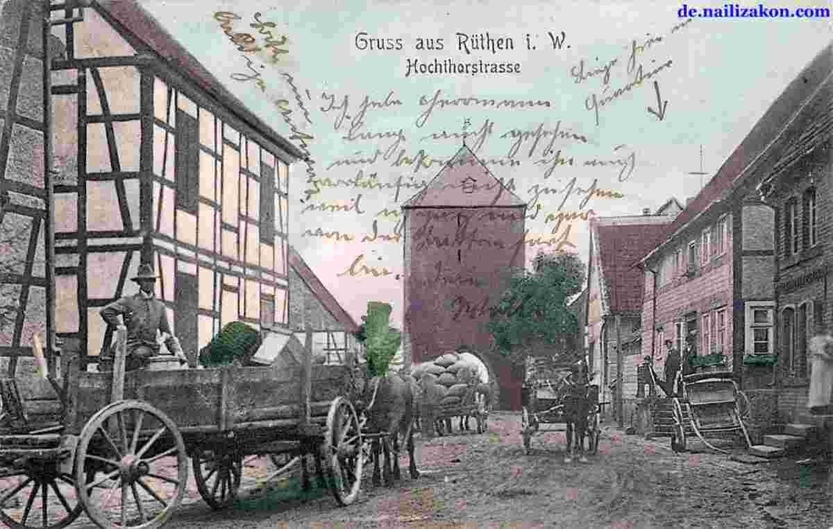 Rüthen. Hochthorstraße, 1906