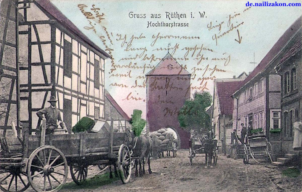 Rüthen. Hochthorstraße, 1906