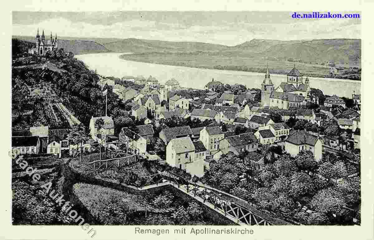 Remagen. Panorama der Stadt