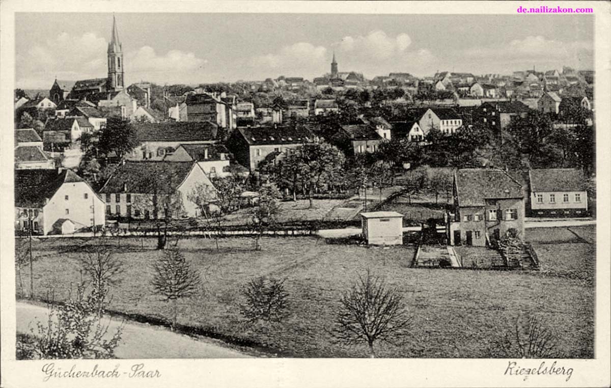 Riegelsberg. Panorama von Güchenbach, 1939