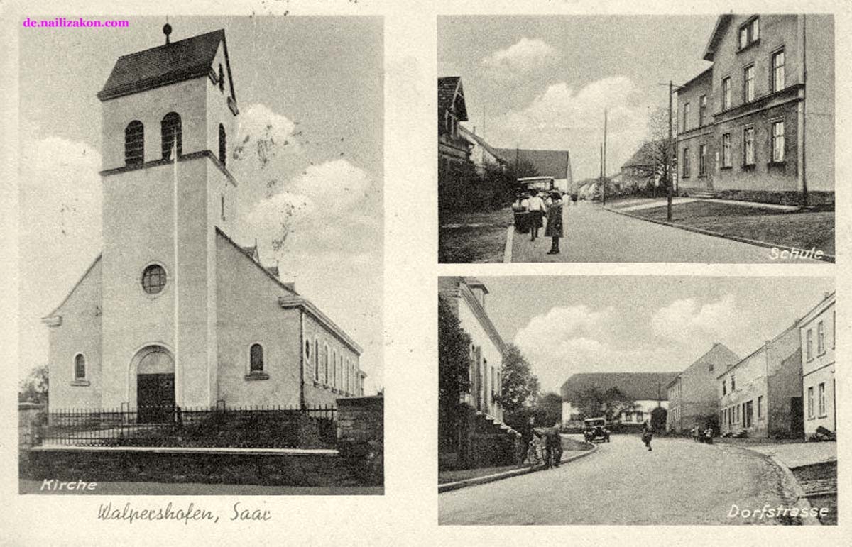 Riegelsberg. Walpershofen - Kirche, Schule