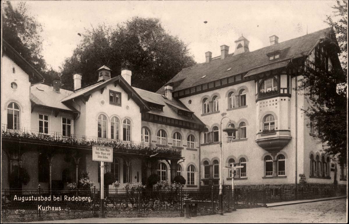 Radeberg. Liegau-Augustusbad - Kurhaus, 1921