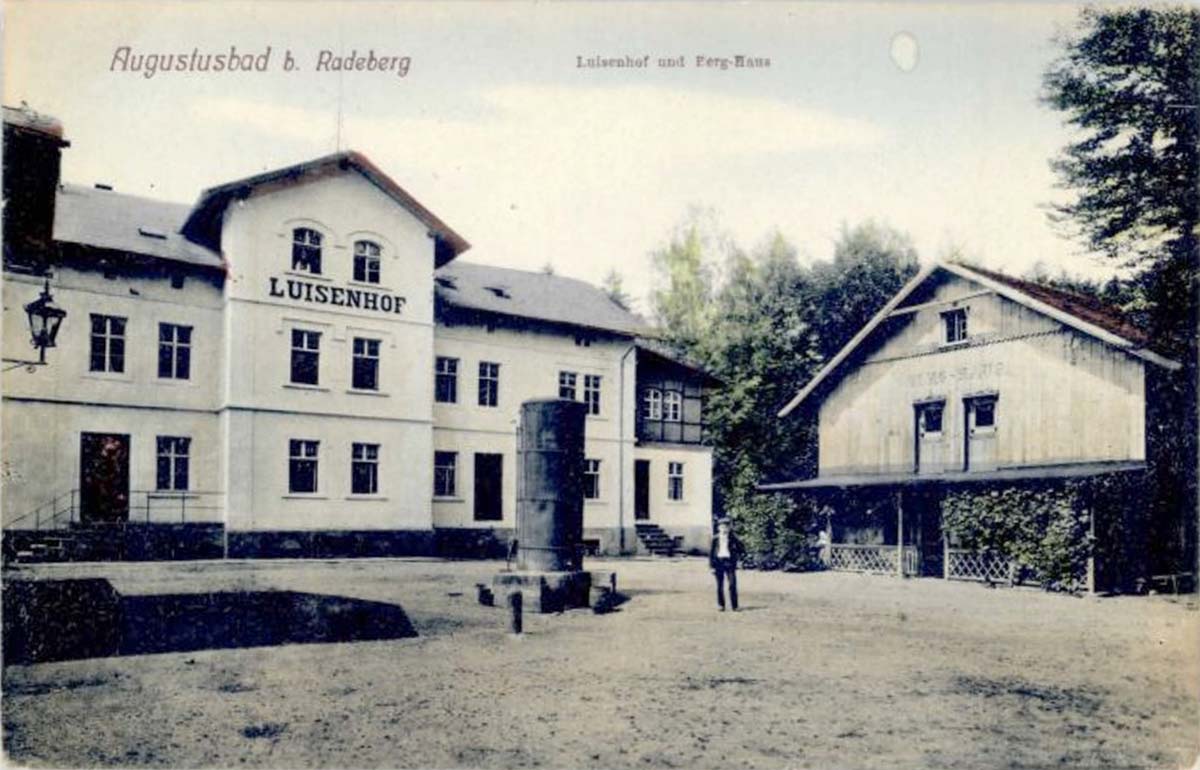 Radeberg. Liegau-Augustusbad - Luisenhof und Berg-Haus
