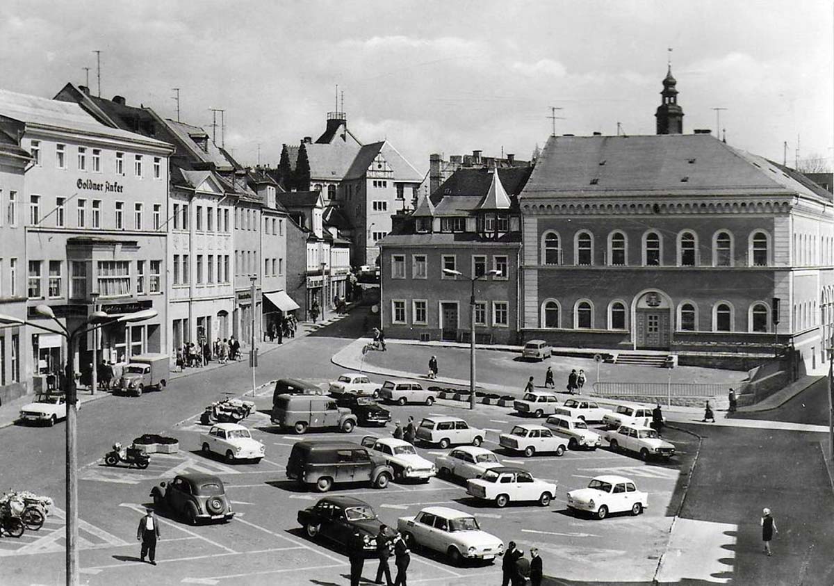 Reichenbach im Vogtland. Marktplatz, 1974