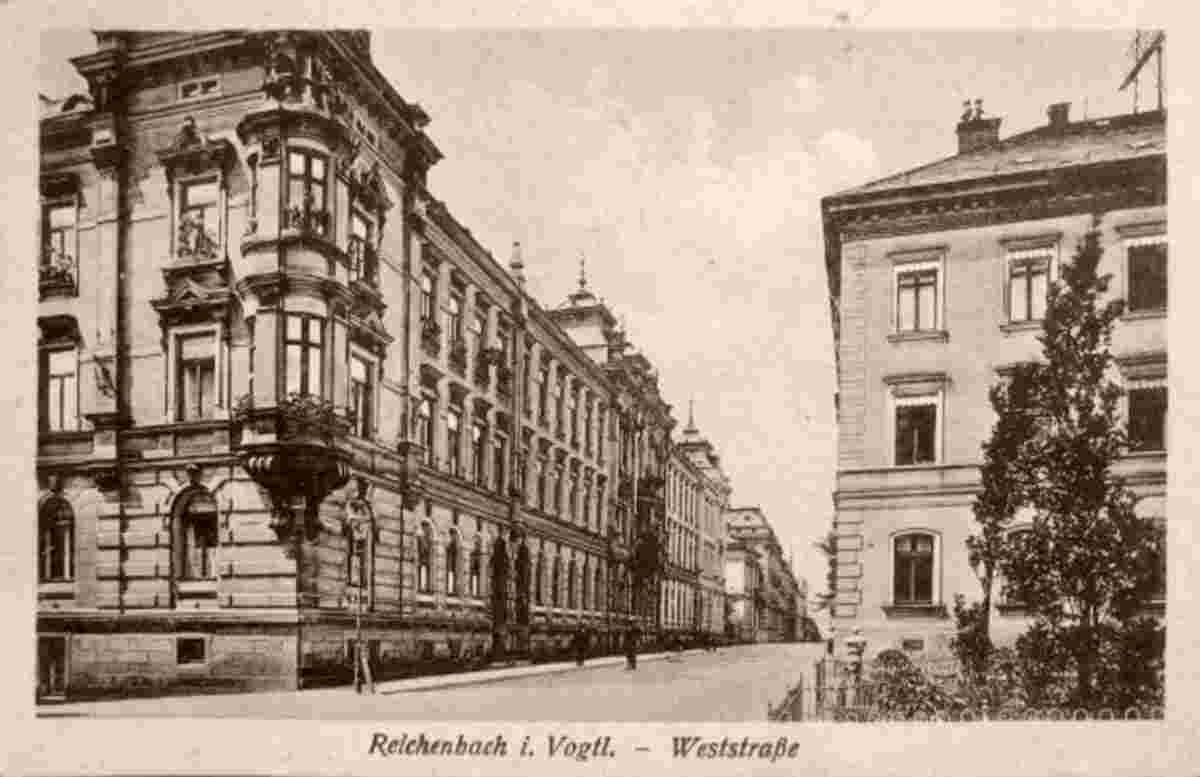 Reichenbach im Vogtland. Weststraße, 1942