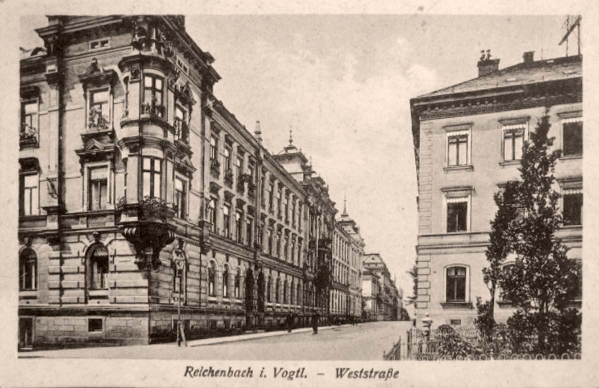 Reichenbach im Vogtland. Weststraße, 1942