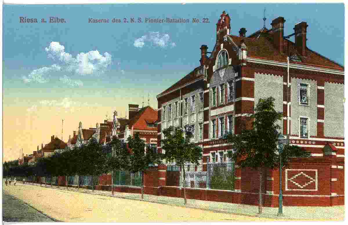 Riesa. Kaserne, 1915