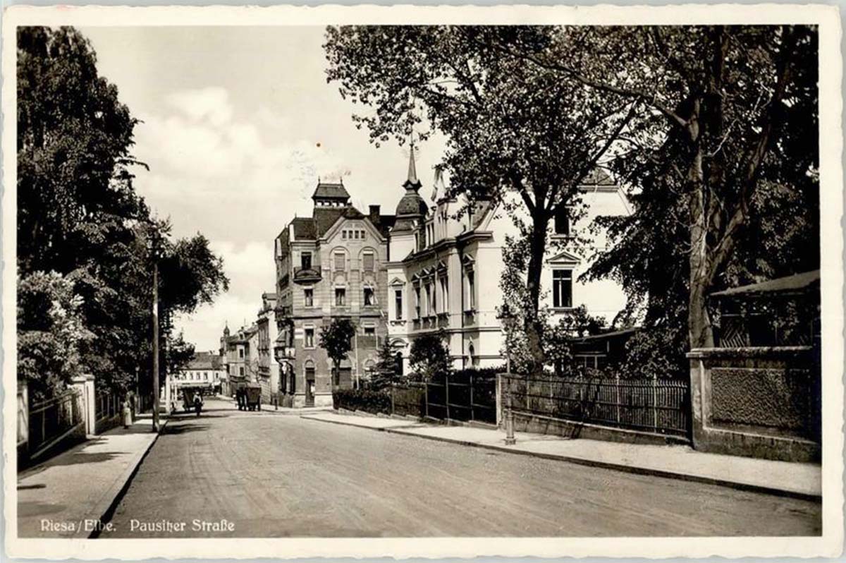 Riesa. Pausitzer Straße, 1942