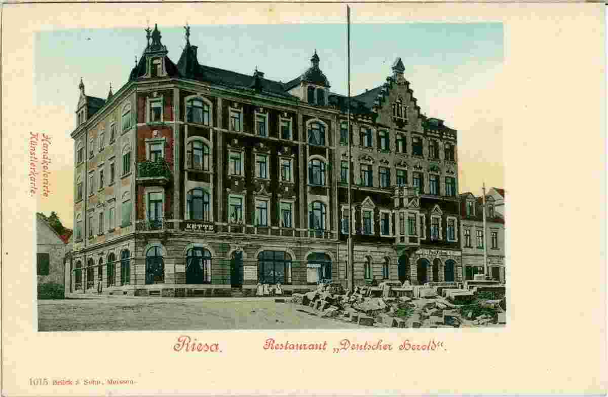 Riesa. Restaurant 'Deutscher Herold', 1899