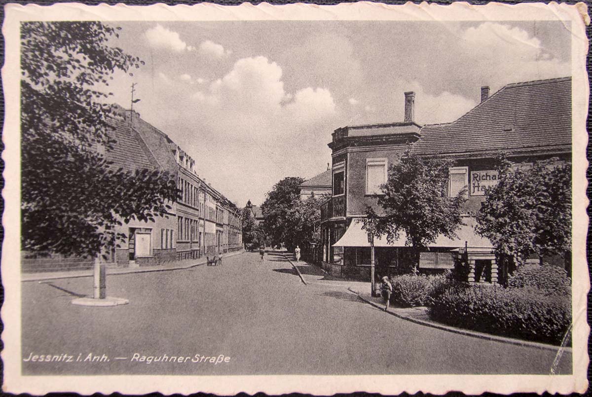 Raguhn-Jeßnitz. Jeßnitz - Raguhner Straße, 1943