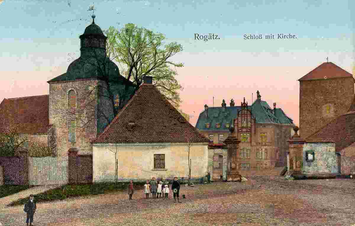 Rogätz. Schloß mit Kirche, 1900