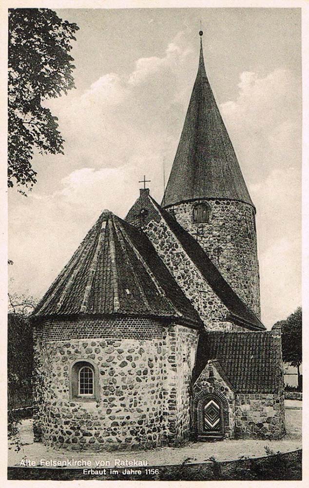 Ratekau. Alte Feldsteinkirche, 1955