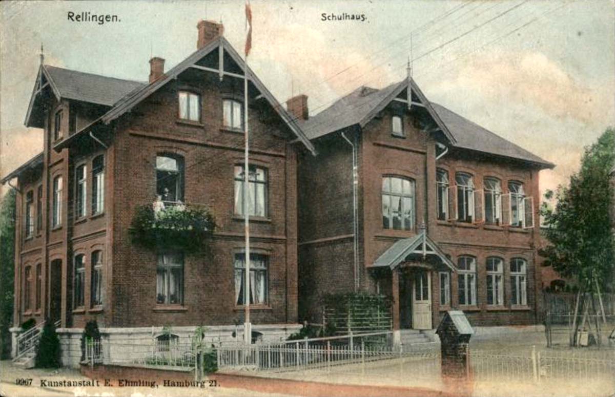 Rellingen. Schulhaus, 1908