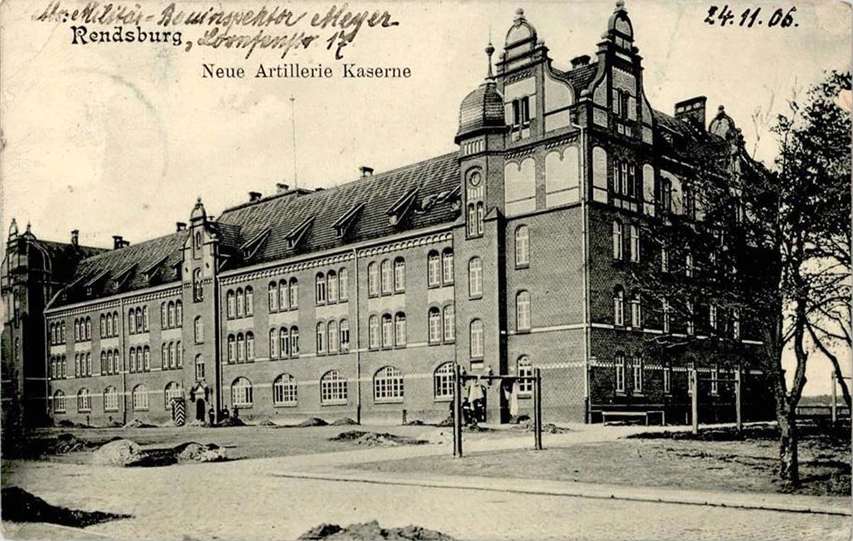 Rendsburg. Neue Artilleriekaserne, 1906