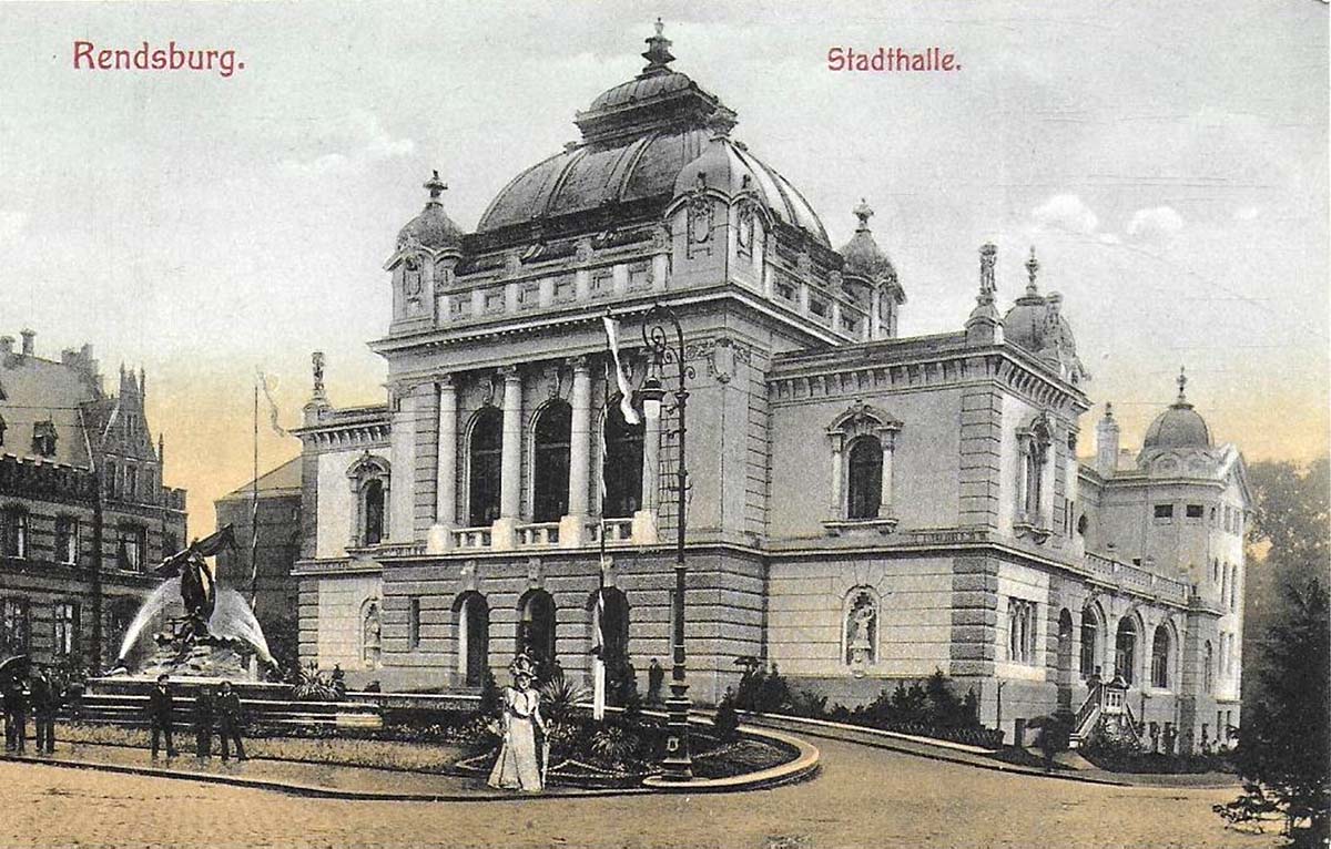 Rendsburg. Stadthalle, um 1910