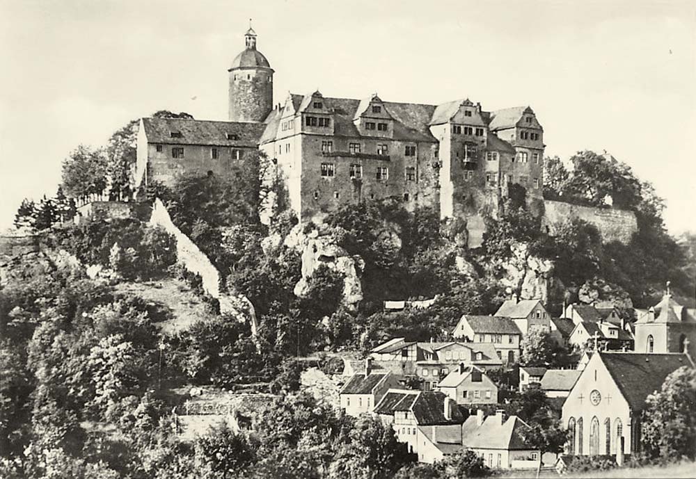 Ranis. Panorama der Stadt und Burg