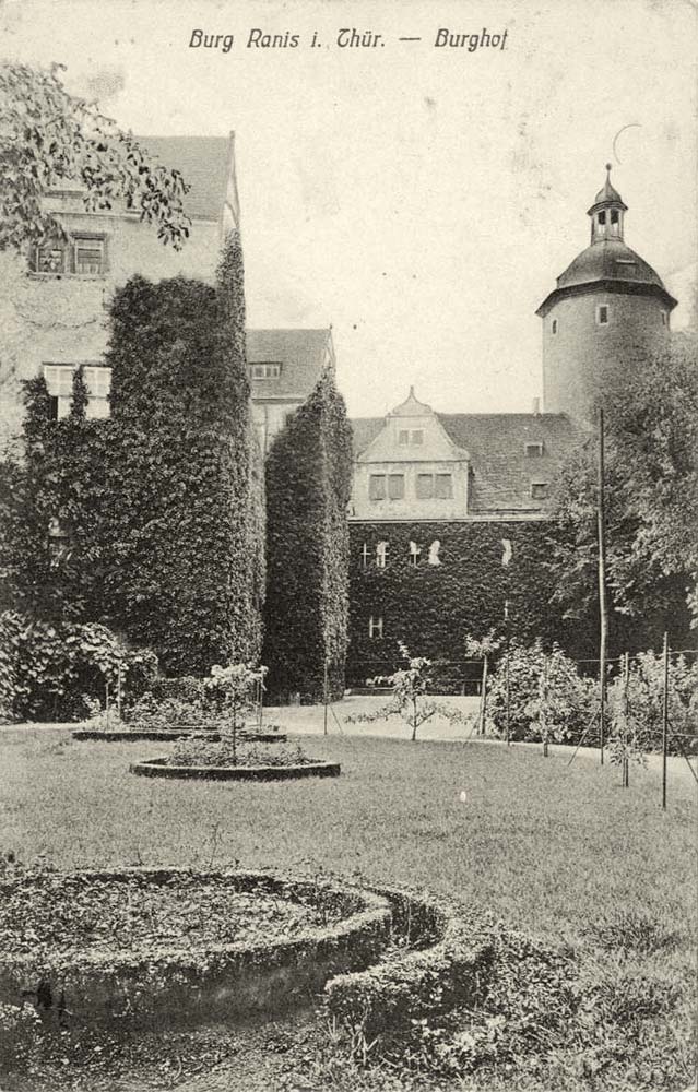 Ranis Burg, Burghof, 1914