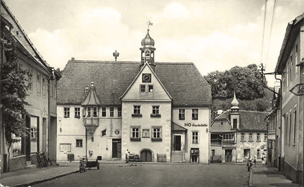 Rastenberg. Rathaus mit Ratskeller, 1961