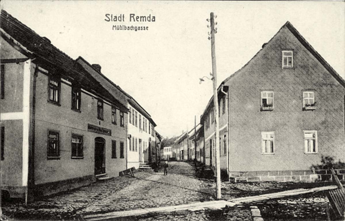 Remda-Teichel. Mühlbachgasse, 1926