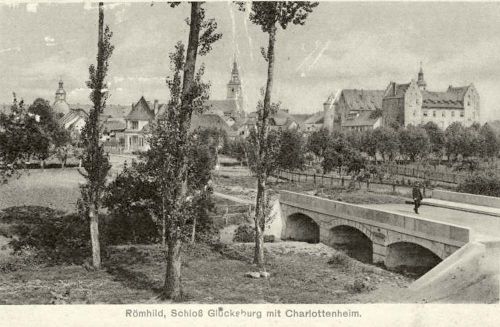 Römhild. Schloß Glücksburg mit Charlottenheim, 1919