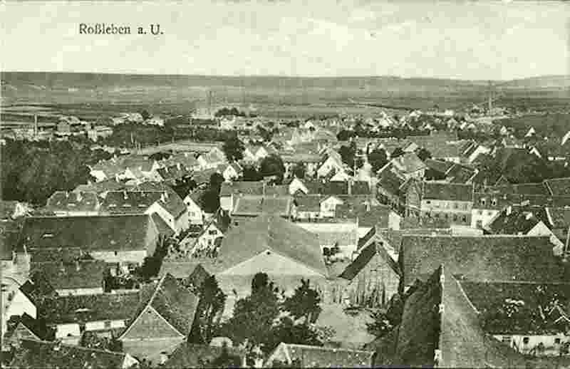 Roßleben. Panorama der Stadt