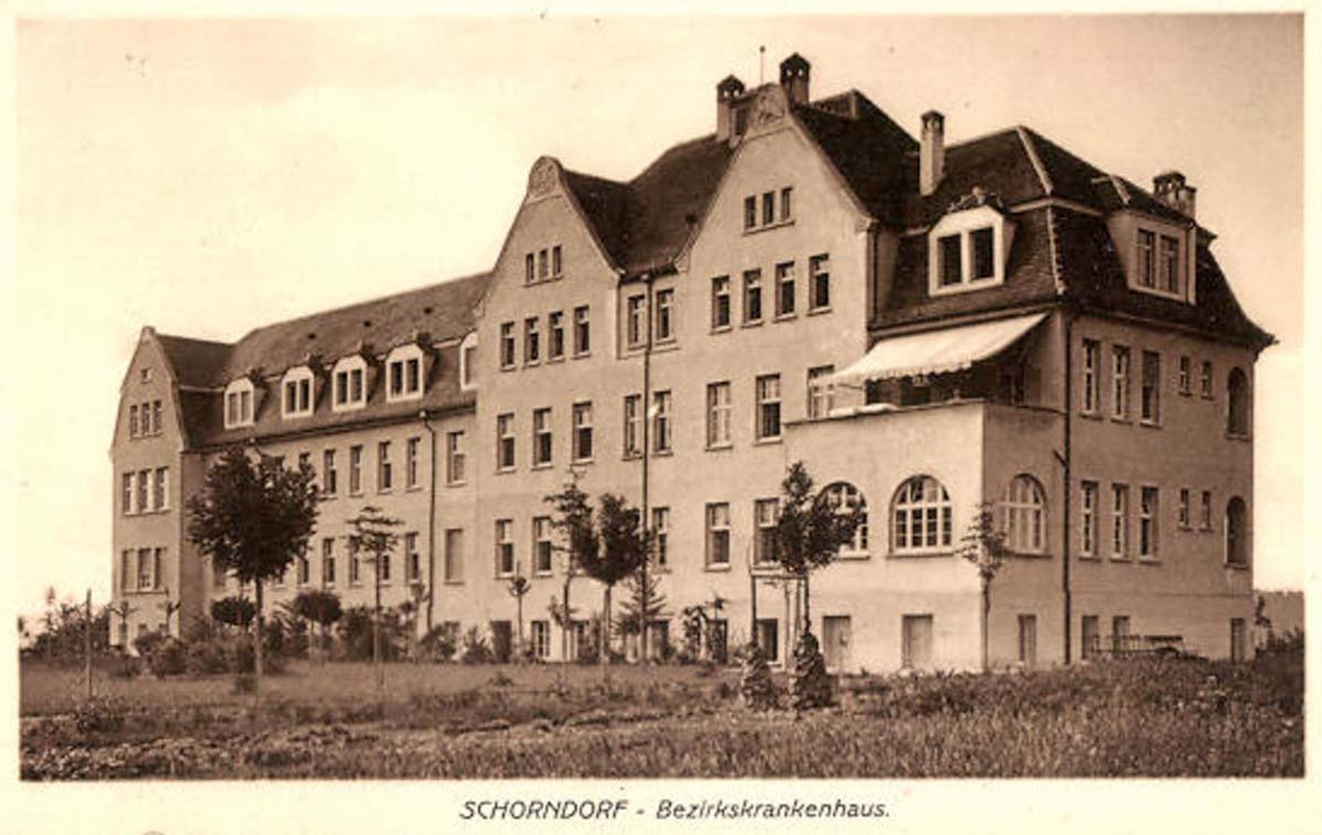 Schorndorf. Bezirkskrankenhaus, 1900