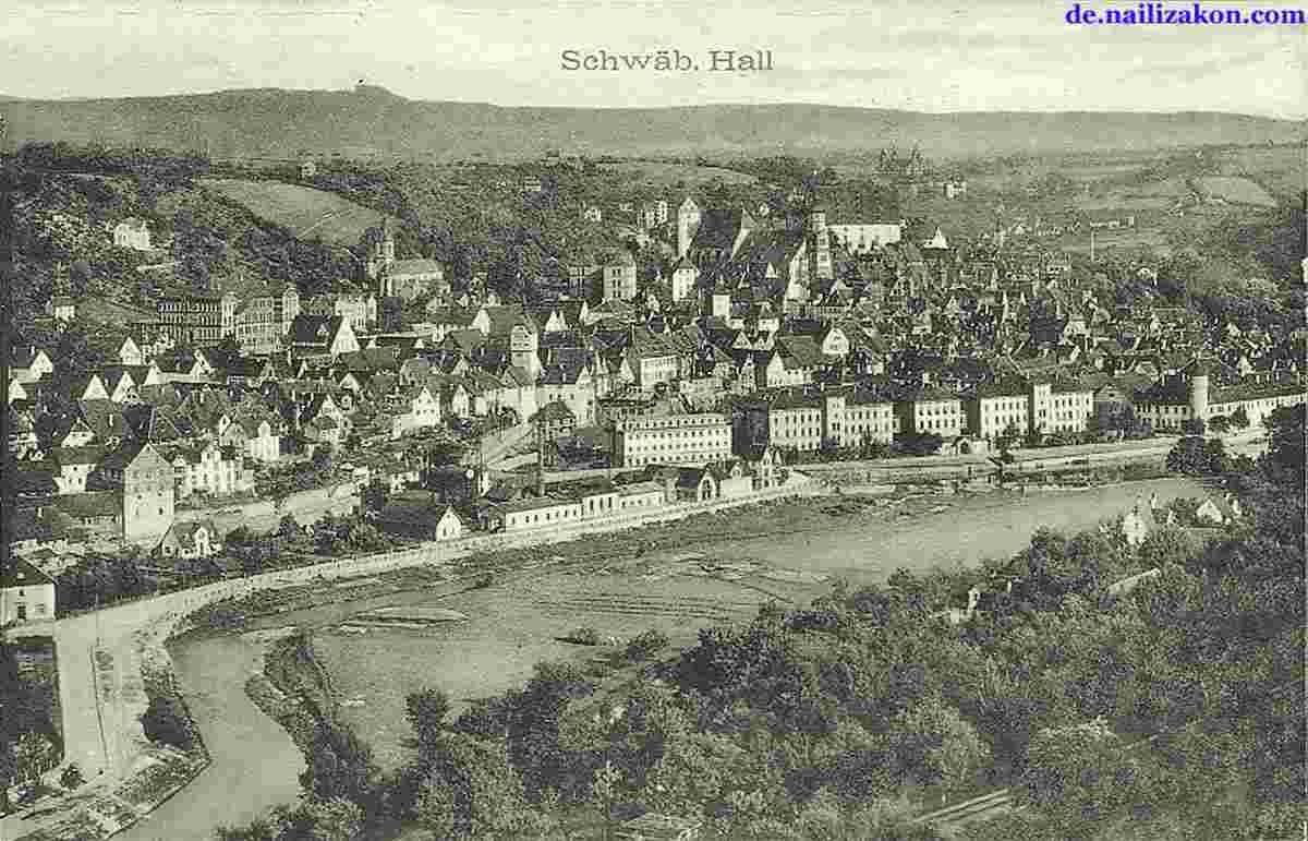 Schwäbisch Hall. Panorama der Stadt