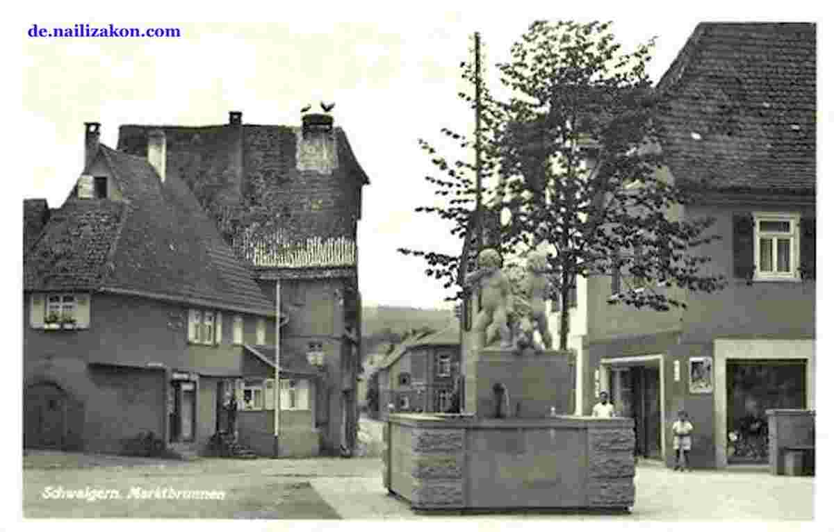 Schwaigern. Marktbrunnen, 1941