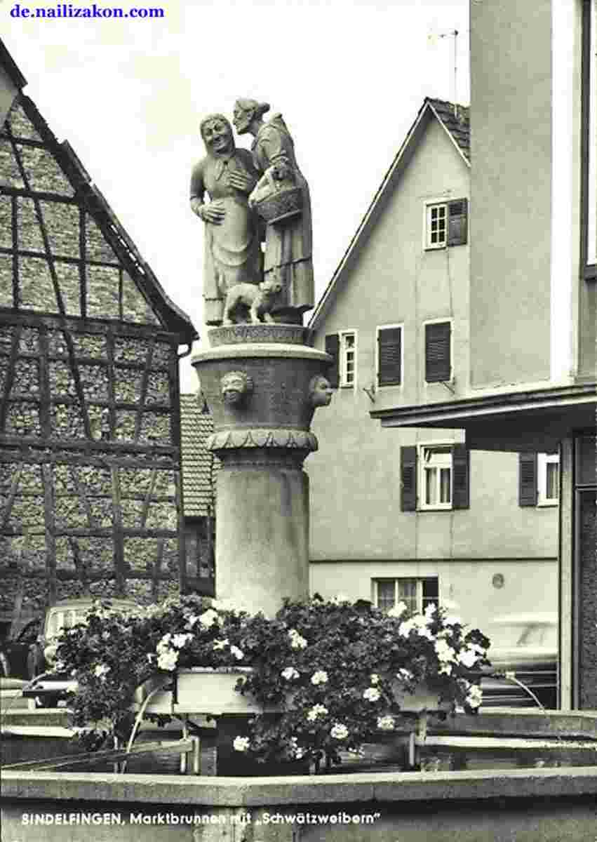 Sindelfingen. Marktbrunnen, 1967
