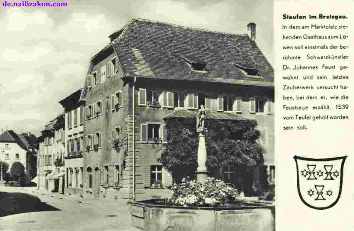 Staufen. Marktplatz, um 1960