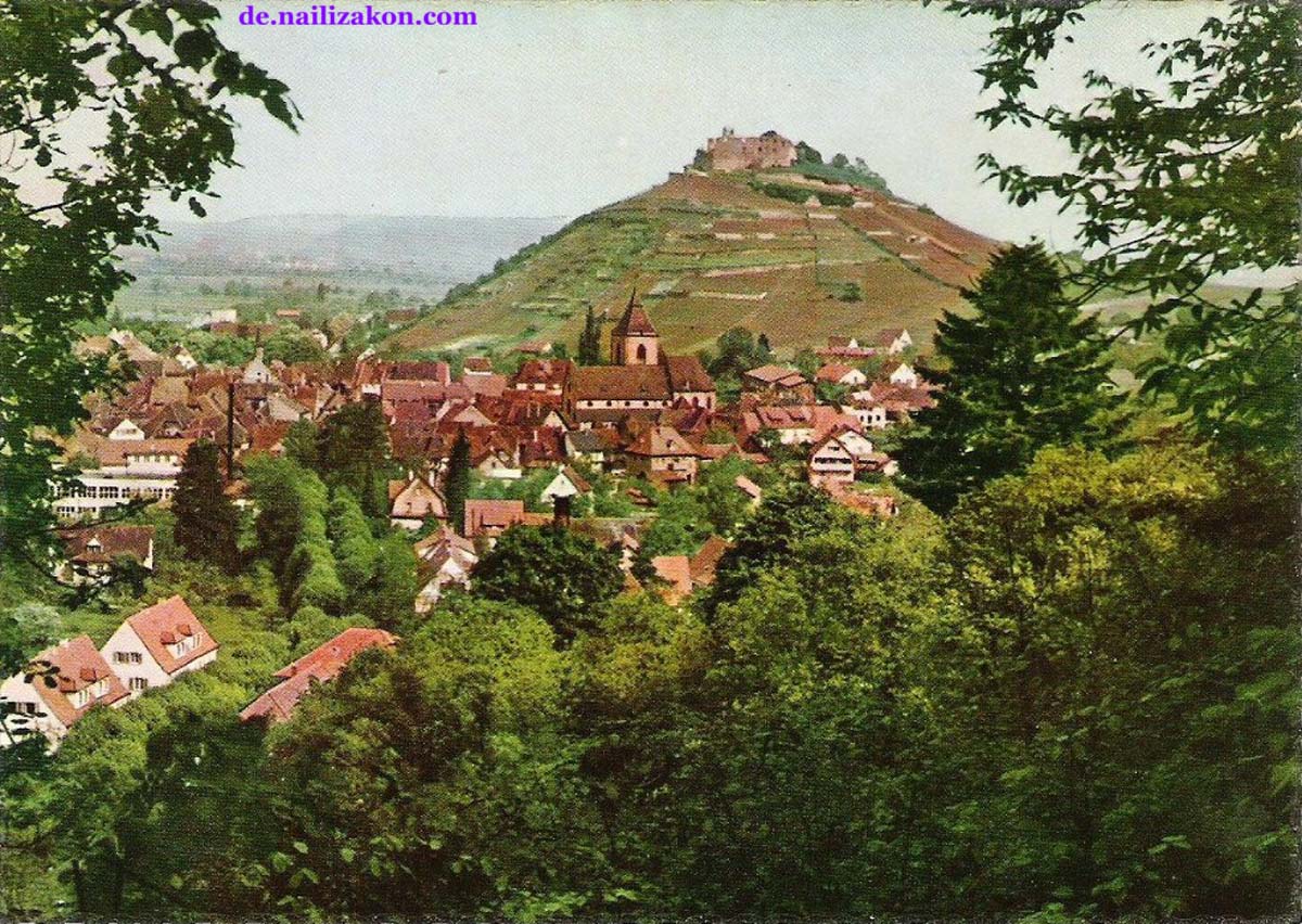 Staufen im Breisgau. Panorama der Stadt, 1965