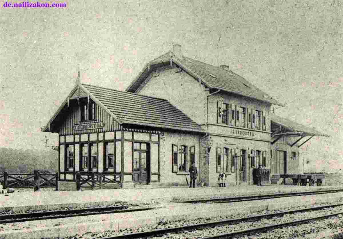 Stutensee. Bahnhof um 1900