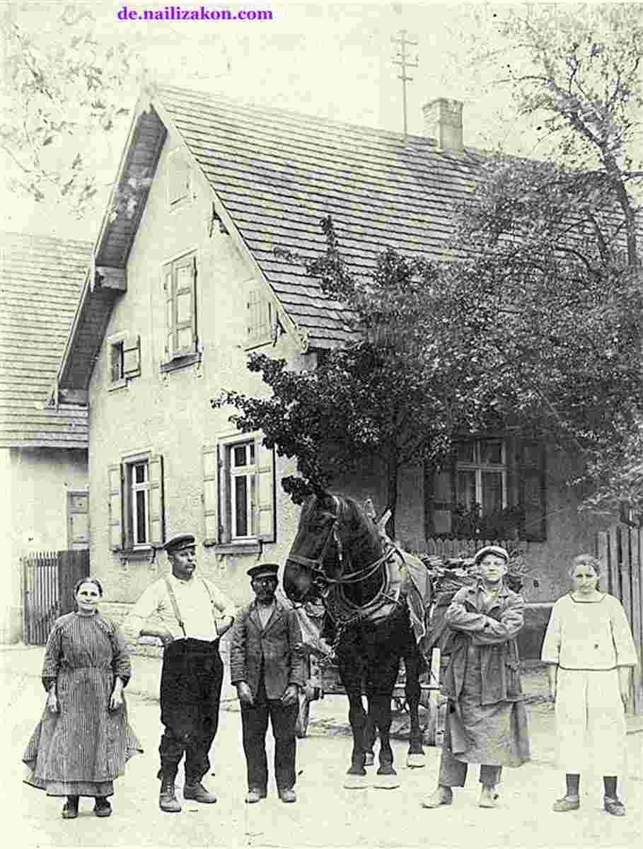 Stutensee. Kohlenhandlung Giraud, 1920
