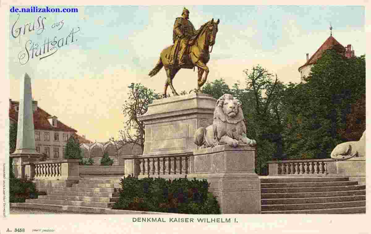 Stuttgart. Denkmal Kaiser Wilhelm I