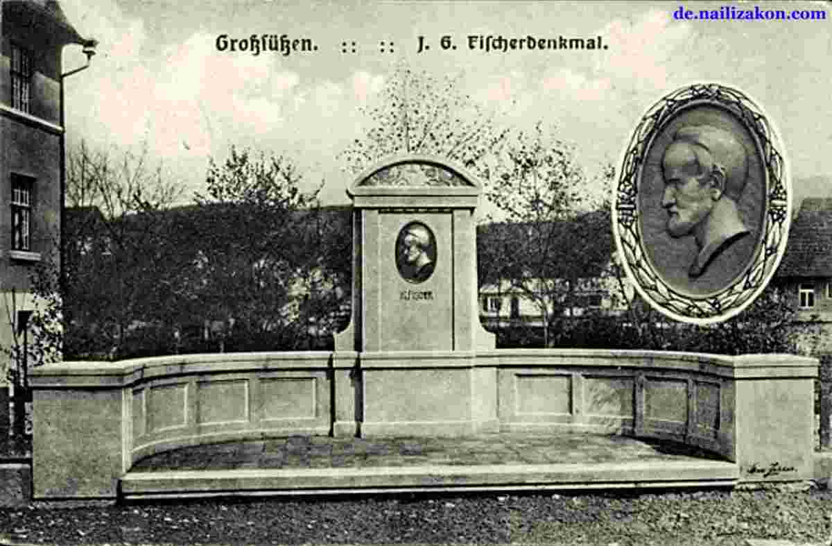 Süßen. Denkmal für den Dichter Fischer, 1916