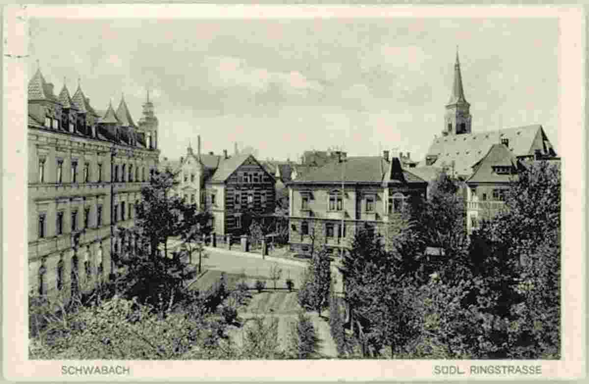 Schwabach. Südliche Ringstraße, 1920