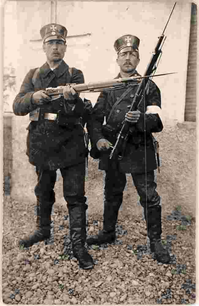 Senden. Soldaten Uniform, 1914