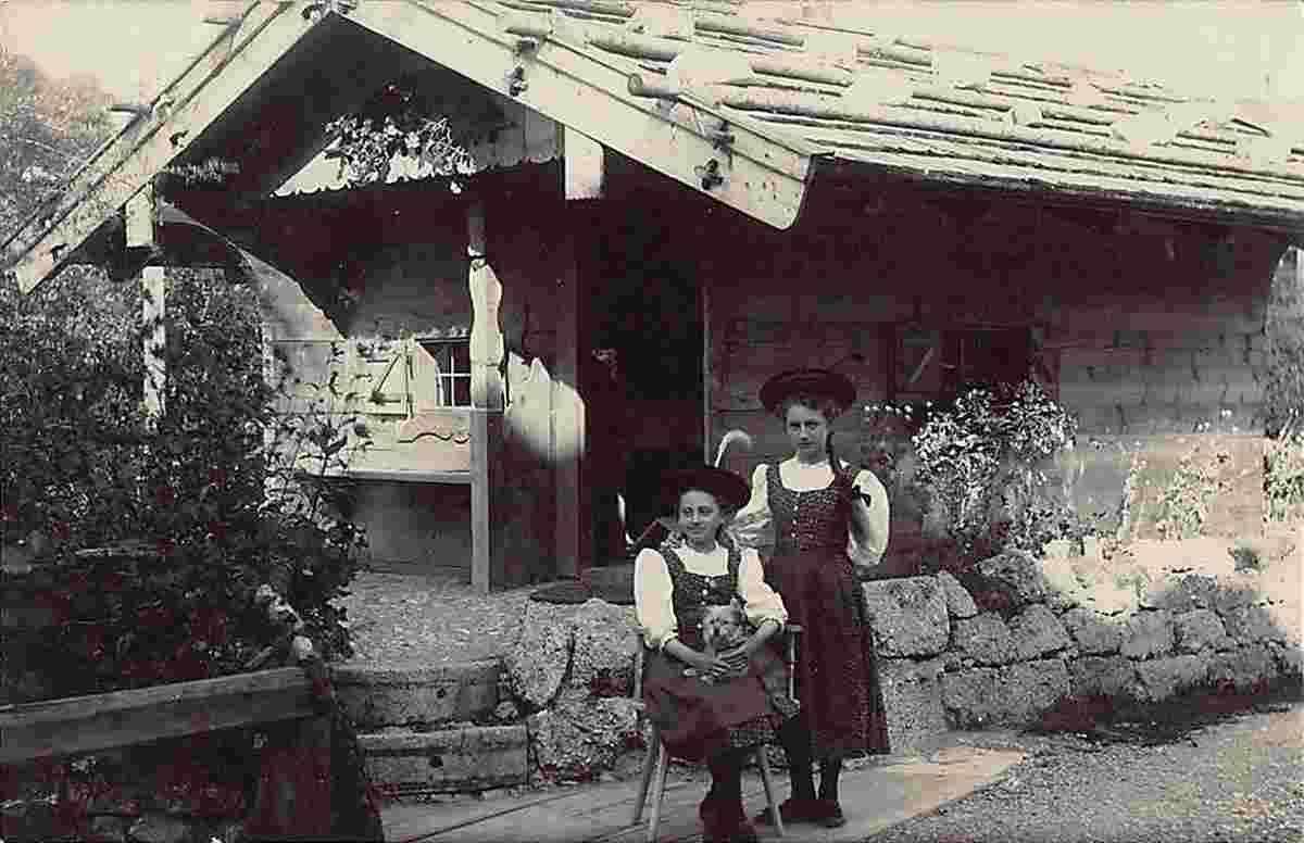 Starnberg. Hütte mit Mädchen, 1908