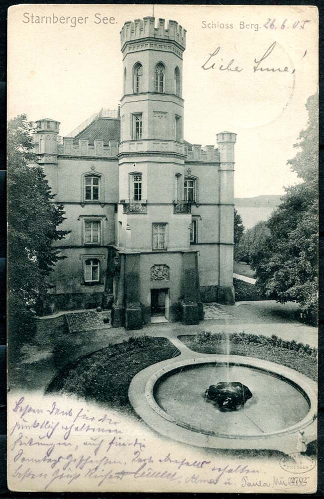 Starnberg. Schloß Berg, 1905