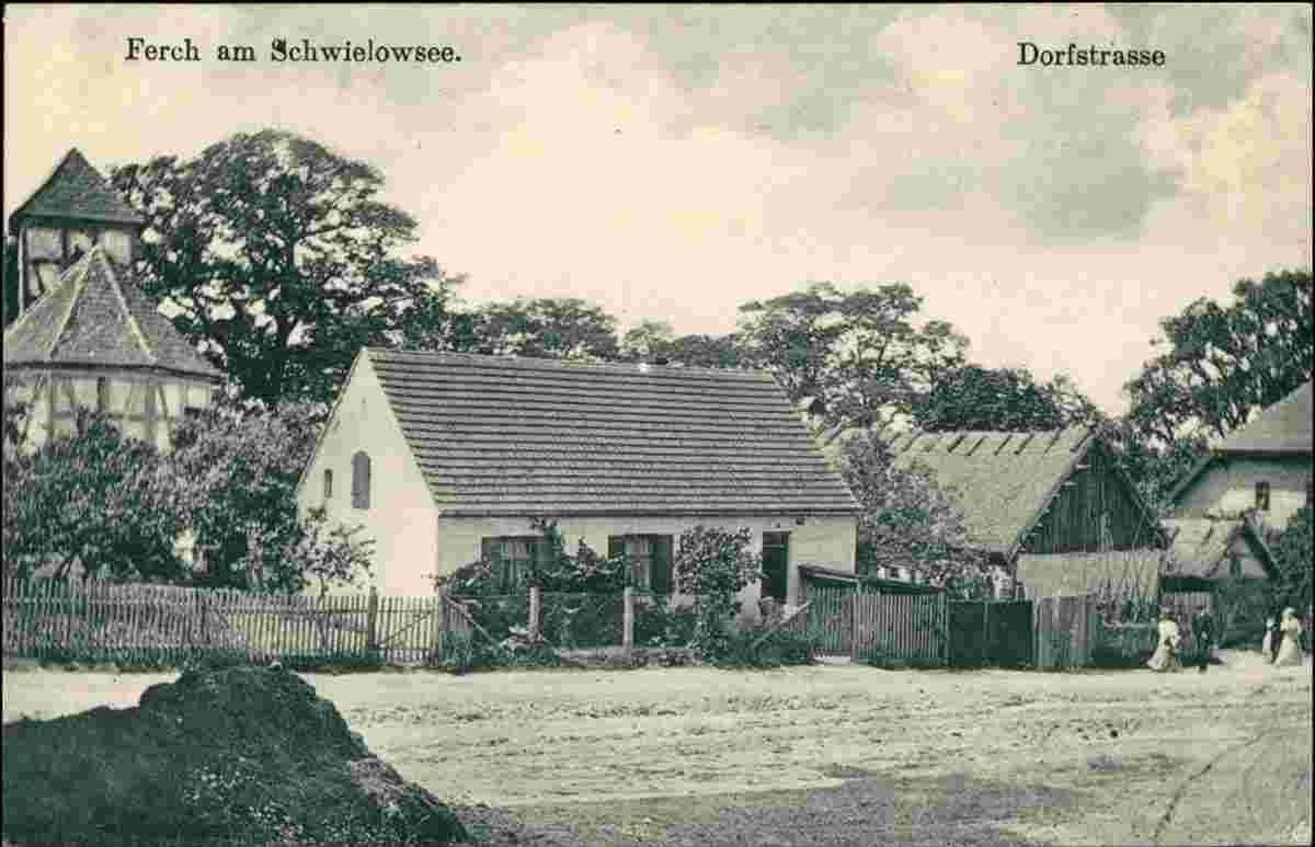 Schwielowsee. Ferch - Dorfstraße, 1913